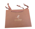 Sac cadeau luxe terracotta Alpen Cosmétique avec anse tissée